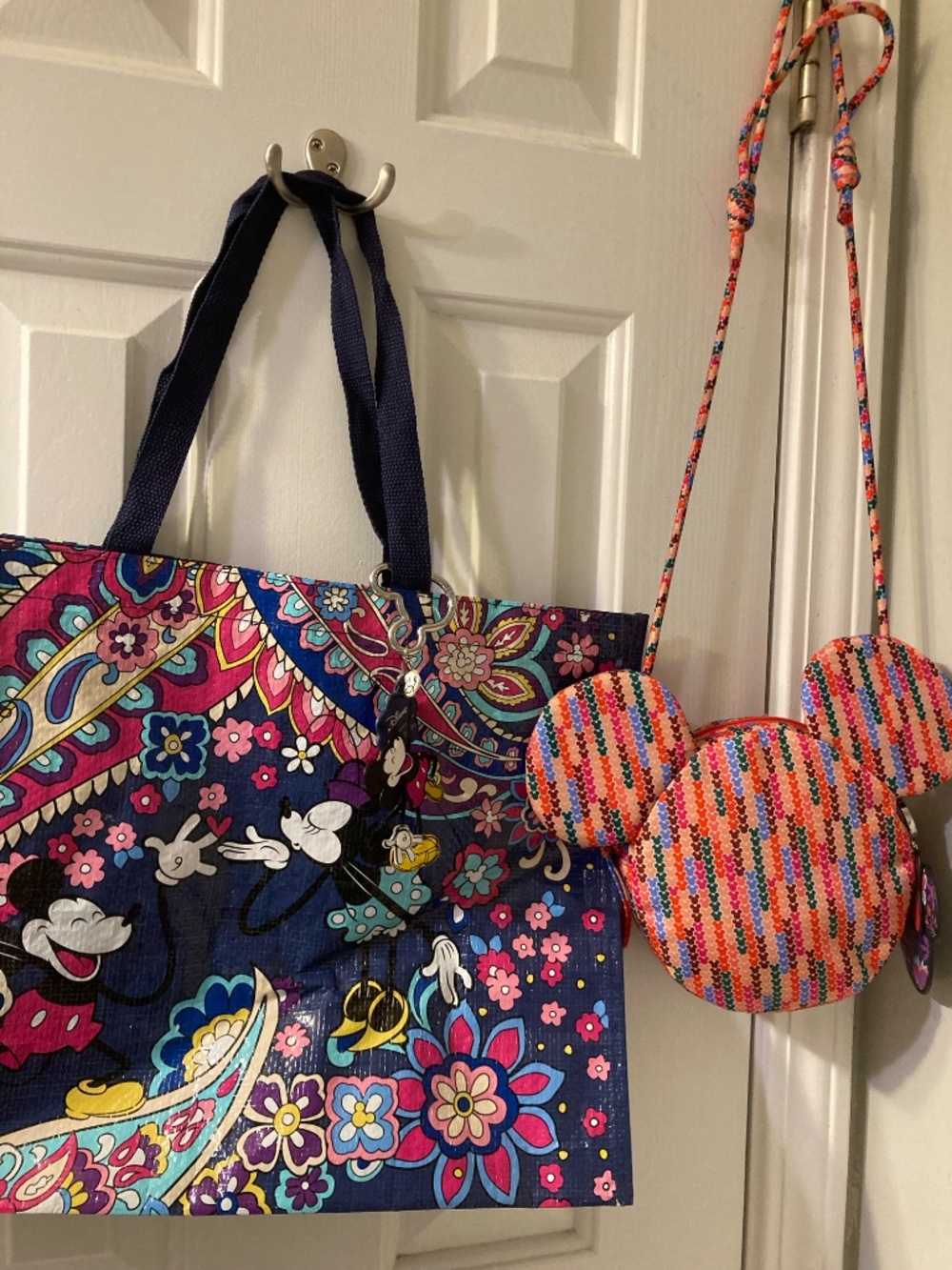Vera Bradley Disney Mickey Mouse Crossbody and Reusable Bags with Keychains